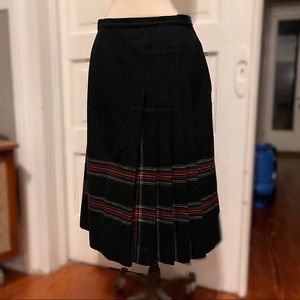 Vintage Pendleton Wool plaid-pattern skirt